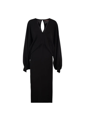 Max Mara Mseaccento V-neck midi dress - Black