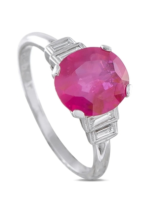 LB Exclusive ruby diamond ring - Silver
