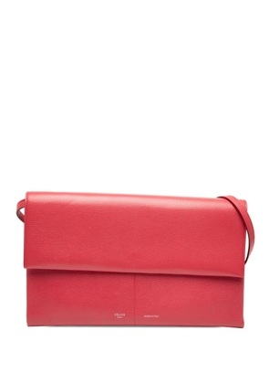 Celine Pre-Owned 2017 Leather Folded Clutch On Strap shoulder bag - Red