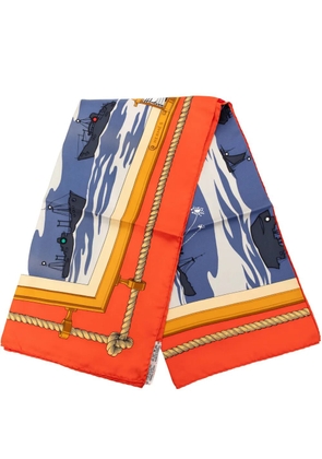 Hermès Pre-Owned 2000-2020 Feux de Route Silk Scarf 90 scarves - Multicolour