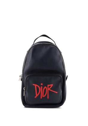 Christian Dior Pre-Owned Zip Around Sling Logo Printed Leather backpack - Blue