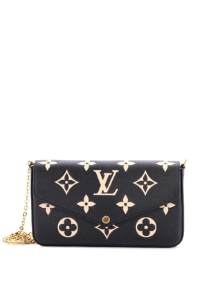 Louis Vuitton Pre-Owned Felicie Pochette Bicolor Monogram Empreinte Giant crossbody bag - Black