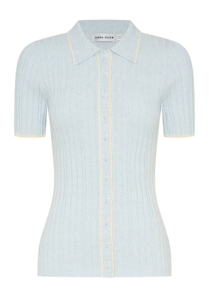 Anna Quan Avi ribbed-knit top - Blue