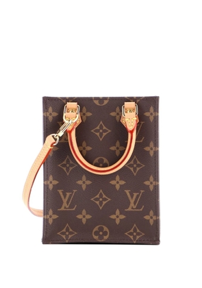Louis Vuitton Pre-Owned Petit Sac Plat Bag Monogram Canvas crossbody bag - Brown