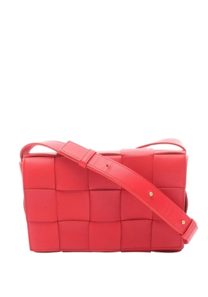 Bottega Veneta Pre-Owned 2012-2026 Nappa Intrecciato Cassette crossbody bag - Red