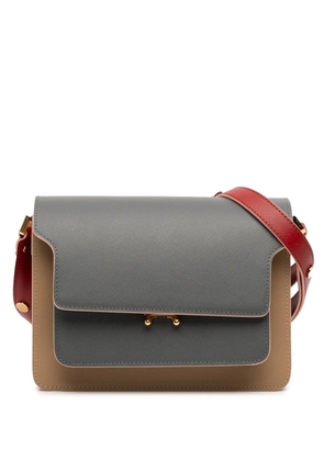 Marni Pre-Owned 2020 Tricolor Leather Trunk crossbody bag - Brown