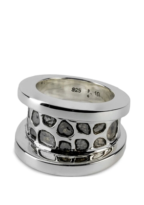 Parts of Four Chasm V2 diamond ring - Silver