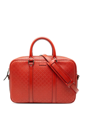 Gucci Pre-Owned 2016-2025 Medium Diamante Bright Leather business bag - Red