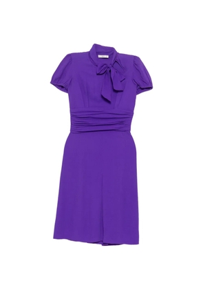 Prada Pre-Owned short-sleeve bow dress - Purple