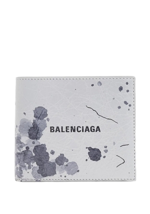 Balenciaga logo-print wallet - Grey