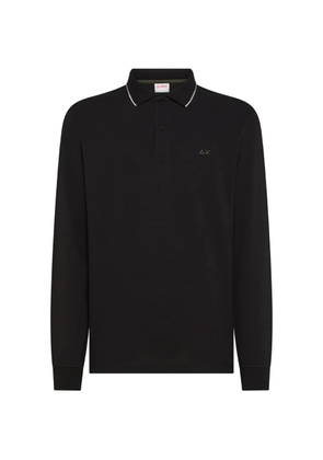 Sun68 long-sleeve polo shirt - Black