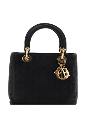 Christian Dior Pre-Owned Vintage Lady Dior Bag Cannage Quilt Nylon Medium satchel - Black