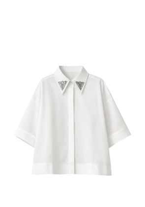 PINKO embellished-collar shirt - White