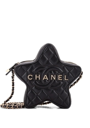 CHANEL Pre-Owned CC Walk of Fame Star Bag Quilted Lambskin crossbody bag - Black
