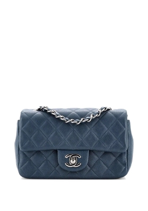 CHANEL Pre-Owned Classic Single Flap Bag Quilted Caviar Mini crossbody bag - Blue