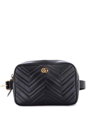 Gucci Pre-Owned GG Marmont Square Matelasse Leather belt bag - Black