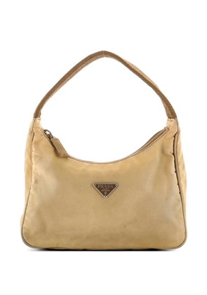 Prada Pre-Owned Tessuto Mini hobo bag - Neutrals