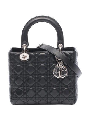 Christian Dior Pre-Owned 2010-2026 Medium Lambskin Cannage Lady Dior satchel - Black