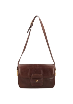 Vintage leather crossbody bag - Brown