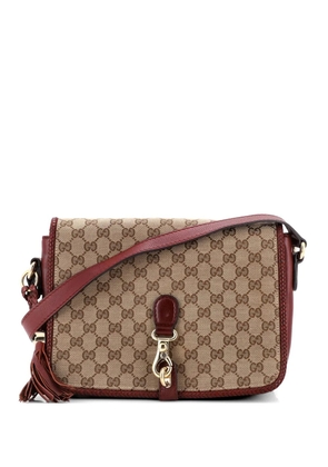 Gucci Pre-Owned Marrakech Messenger Bag GG Canvas with Leather Medium crossbody bag - Brown