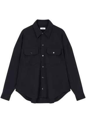 TOMBOY wool two-pocket shirt - Black