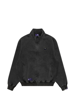 AAPE BY *A BATHING APE® logo-detail zip-up jacket - Grey