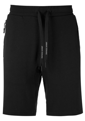 Armani Exchange drawstring track shorts - Black