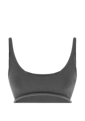 ENTIRE STUDIOS knitted crop top - Grey