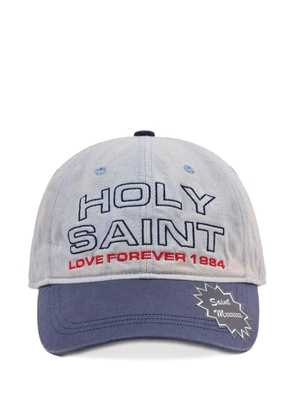 SAINT MXXXXXX logo-embroidered baseball cap - Blue