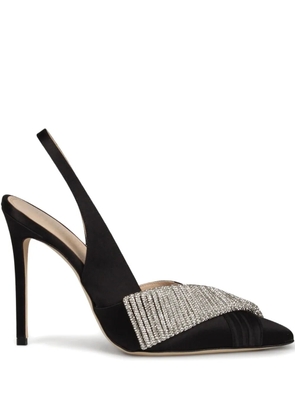 Hibourama 100mm crystal-embellished pumps - Black