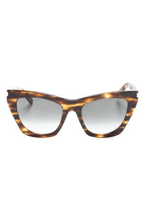 Saint Laurent Eyewear Kate cat-eye frame sunglasses - Brown