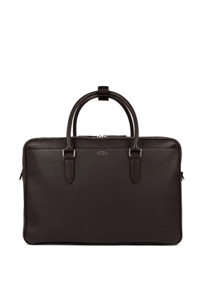 Smythson 48-Hour Ludlow zip holdall bag - Brown