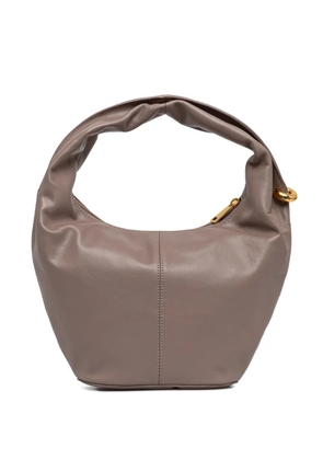 Furla twisted-handle leather tote bag - Brown