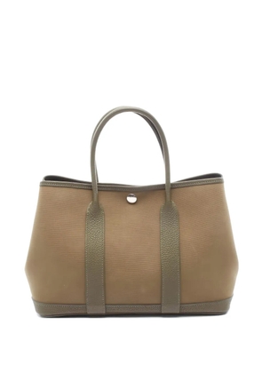 Hermès Pre-Owned 2020 Garden Party 30 TPM leather tote bag - Green