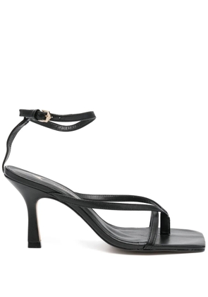 CARRANO 85mm leather sandals - Black