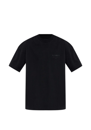 AllSaints Xander flocked-logo T-shirt - Black