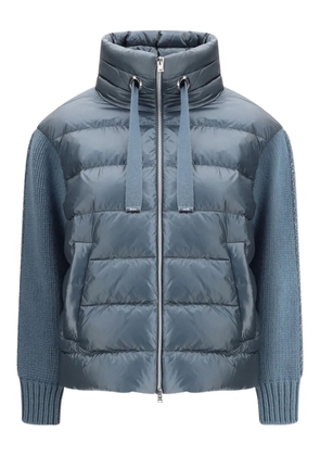 Herno high-neck puffer jacket - Blue