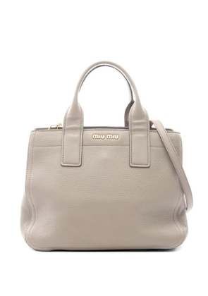 Miu Miu Pre-Owned 2010s leather handbag - Neutrals