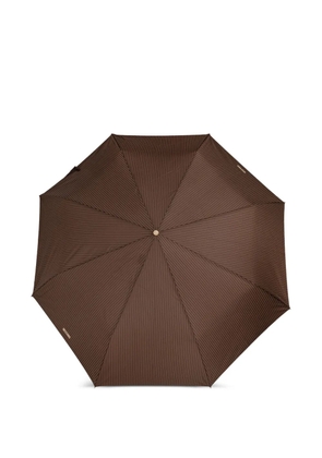Moschino pinstripe umbrella - Brown