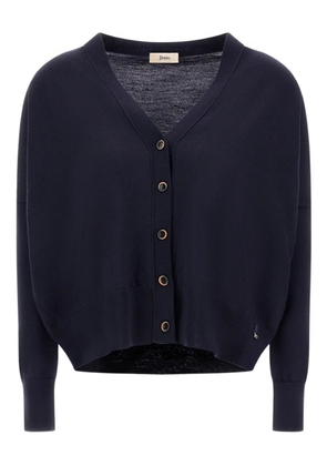 Herno V-neck virgin-wool cardigan - Blue