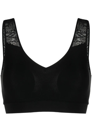 Chantelle stretch lace padded top - Black