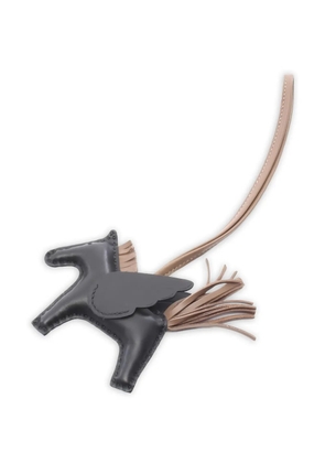 Hermès Pre-Owned 2024 pegasus leather bag charm - Black