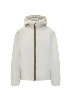 K-Way Plain Warm hooded jacket - Neutrals