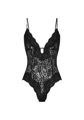 Ronny Kobo lace V-neck bodysuit - Black