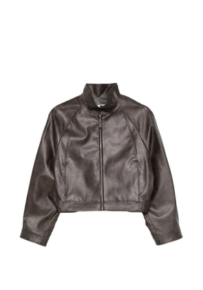 Low Classic zipped cropped jacket - Brown