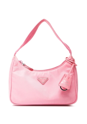 Prada Pre-Owned 2000-2020 logo-plaque shoulder bag - Pink
