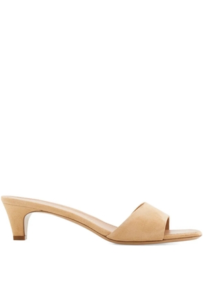 Ferragamo 40mm toe strap heeled sandals - Neutrals