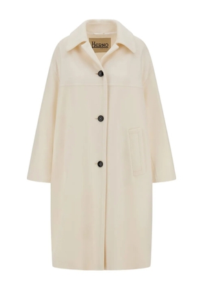Herno single-breasted coat - White