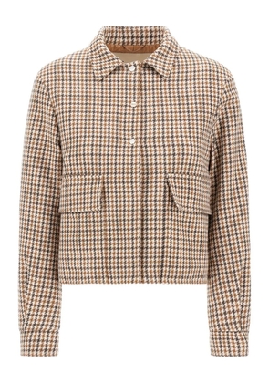 Herno houndstooth-pattern jacket - Neutrals