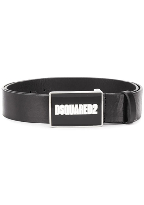 DSQUARED2 logo plaque belt - Black